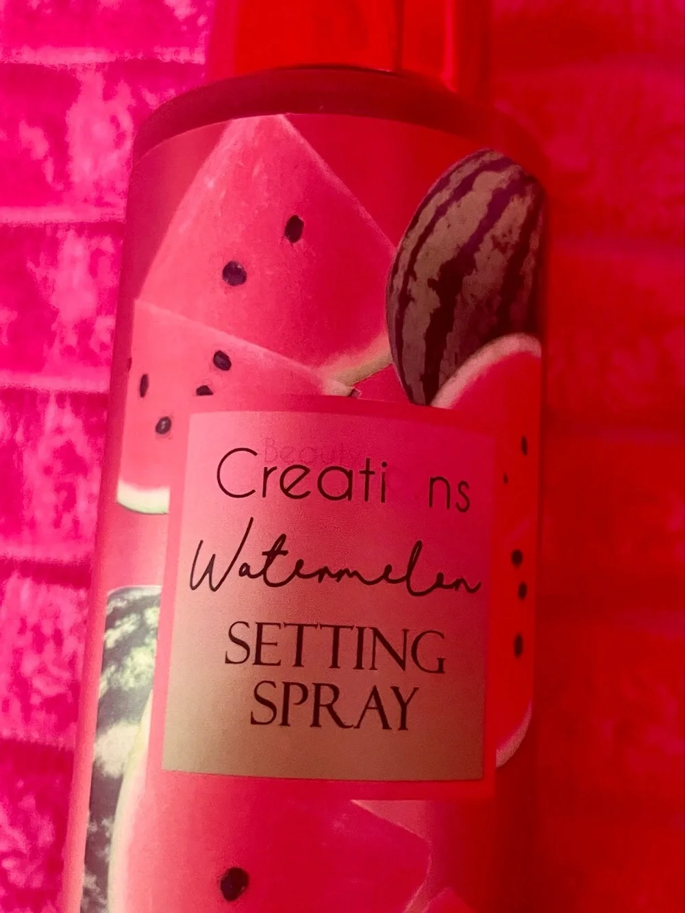 Beauty Creations Watermelon Setting Spray - Red, Green